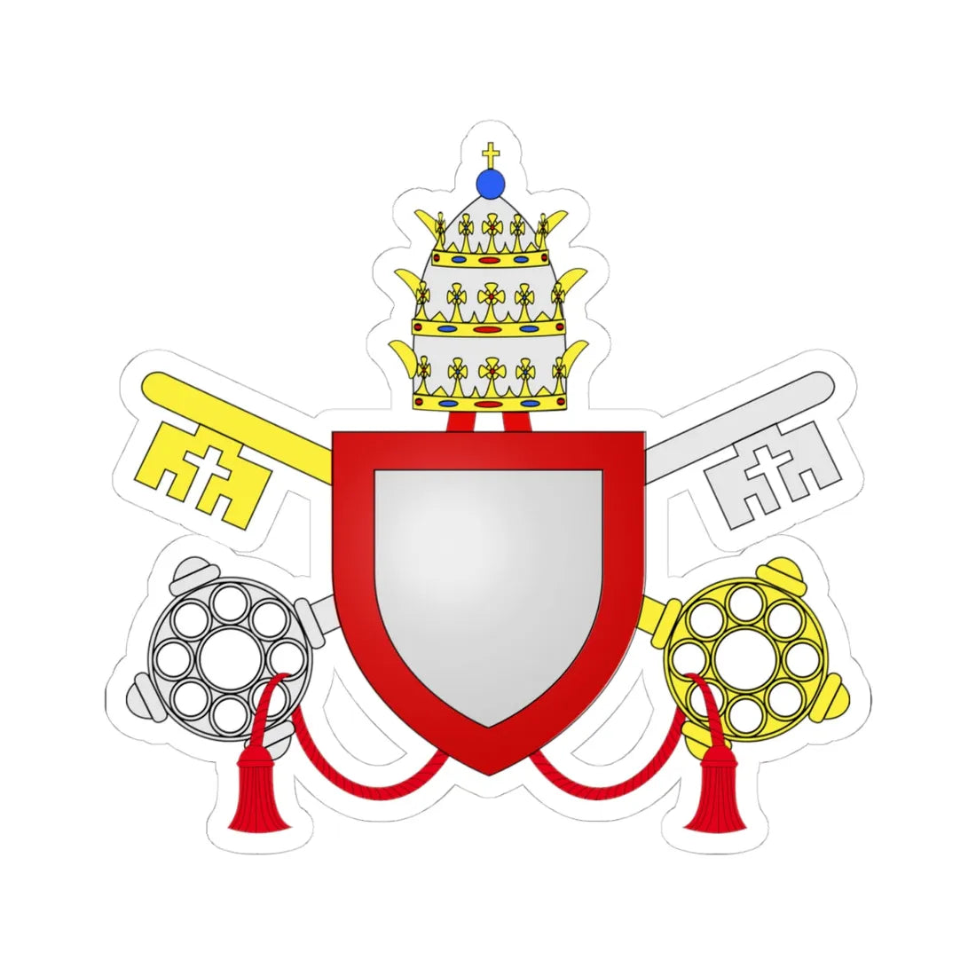 C o a Benedetto XII (Italy) (Coat of Arms) STICKER Vinyl Kiss-Cut Decal 4 Inch White - The Sticker Space