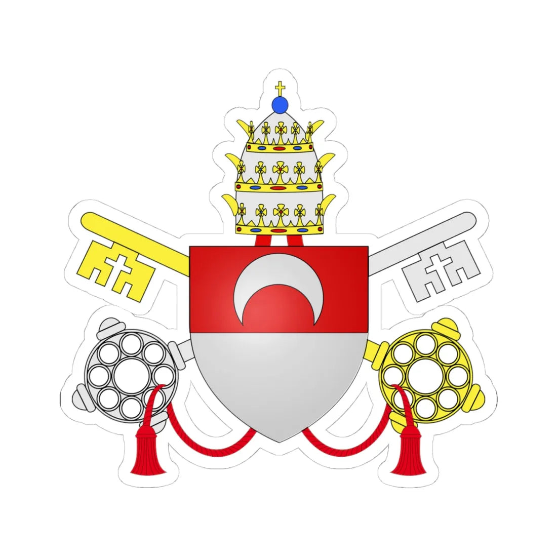 C o a Benedetto XIII Avignone (Italy) (Coat of Arms) STICKER Vinyl Kiss-Cut Decal - The Sticker Space