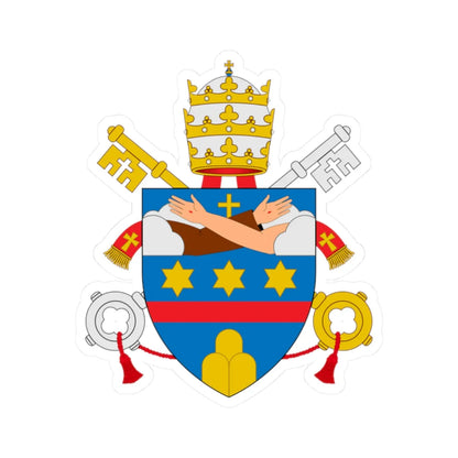 C o a Clementem XIV (Spain) (Coat of Arms) STICKER Vinyl Kiss-Cut Decal 2 Inch White - The Sticker Space