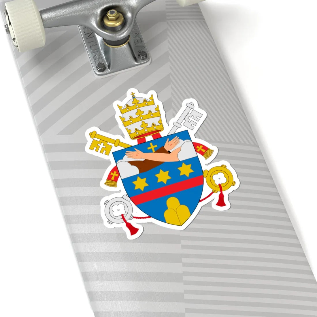 C o a Clementem XIV (Spain) (Coat of Arms) STICKER Vinyl Kiss-Cut Decal - The Sticker Space