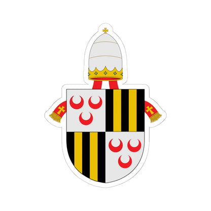 C o a Johannes XXI (Spain) (Coat of Arms) STICKER Vinyl Kiss-Cut Decal 6 Inch White - The Sticker Space