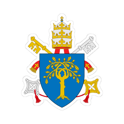 C o a popes Della Rovere (Italy) (Coat of Arms) STICKER Vinyl Kiss-Cut Decal 4 Inch White - The Sticker Space