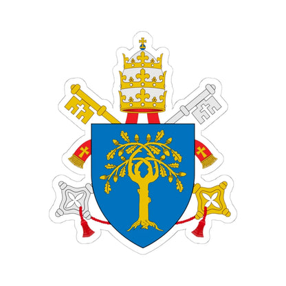 C o a popes Della Rovere (Italy) (Coat of Arms) STICKER Vinyl Kiss-Cut Decal 6 Inch White - The Sticker Space