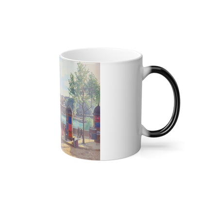 C T Guillermot (1880-%3f) Le Pont Neuf - Color Changing Mug 11oz-11oz-The Sticker Space