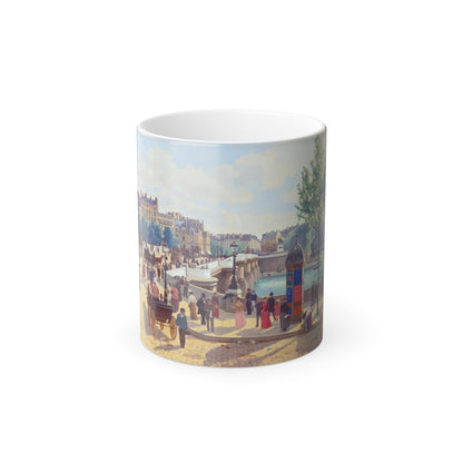 C T Guillermot (1880-%3f) Le Pont Neuf - Color Changing Mug 11oz-11oz-The Sticker Space