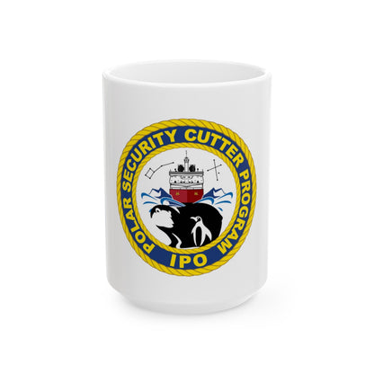 C2495 Polar Security Cutter Program IPO (U.S. Coast Guard) White Coffee Mug-15oz-The Sticker Space