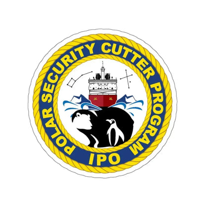 C2495 Polar Security Cutter Program IPO (U.S. Coast Guard) STICKER Vinyl Kiss-Cut Decal 6 Inch White - The Sticker Space