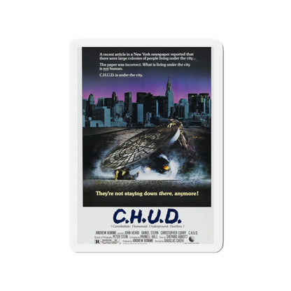 C.H.U.D. 1984 Movie Poster - Die-Cut Magnet-2" x 2"-The Sticker Space