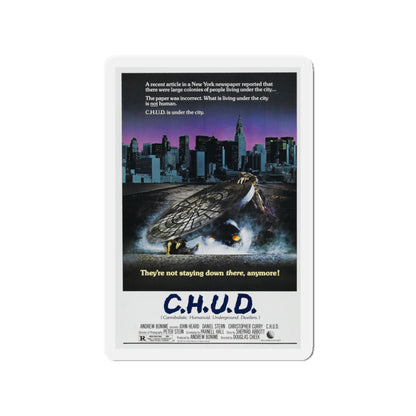 C.H.U.D. 1984 Movie Poster - Die-Cut Magnet-3" x 3"-The Sticker Space