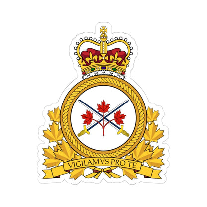 CA Emblem (Canada) (Coat of Arms) STICKER Vinyl Kiss-Cut Decal 6 Inch White - The Sticker Space