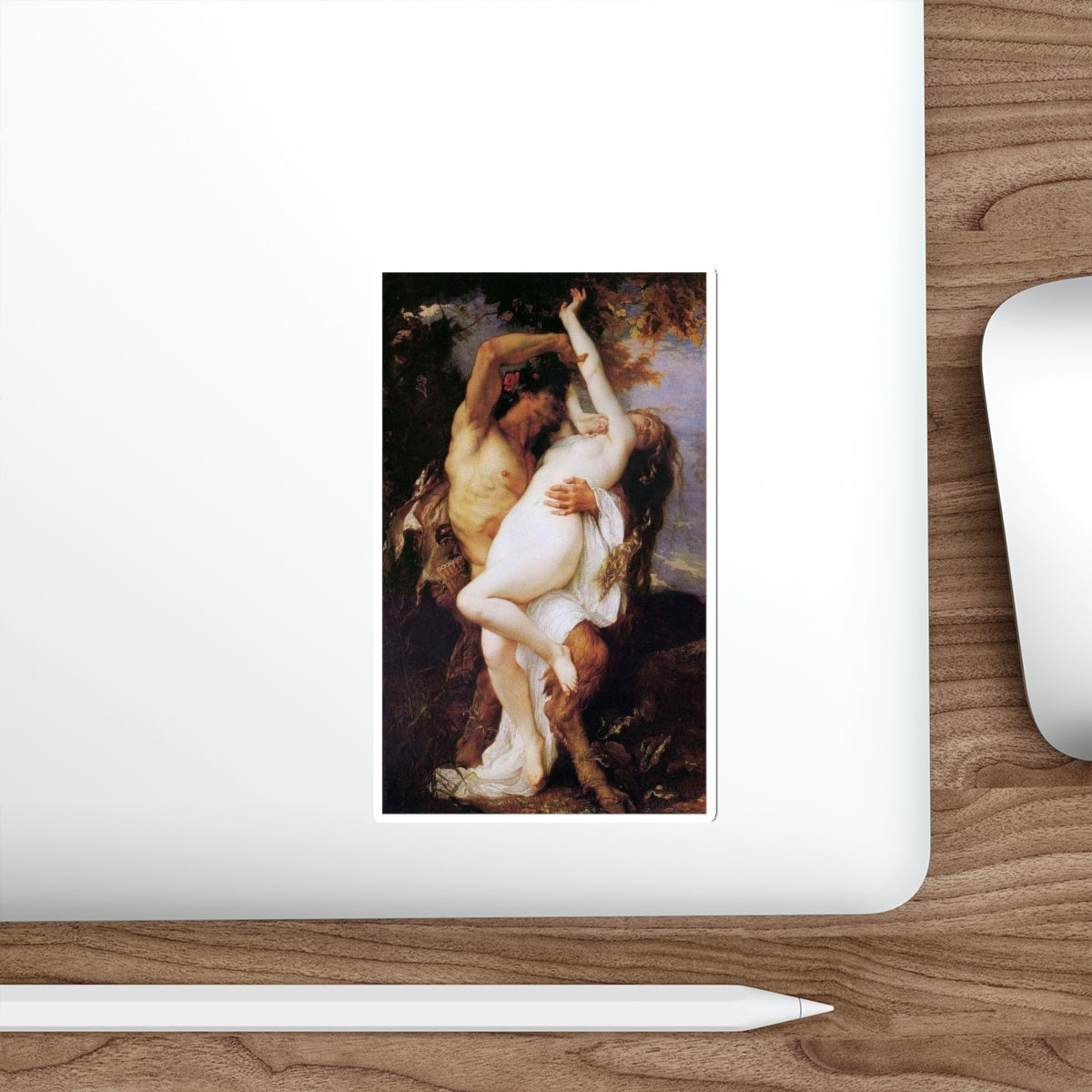 CABANEL, Alexandre - Nymphe et Satyr (Artwork) STICKER Vinyl Die-Cut Decal-The Sticker Space