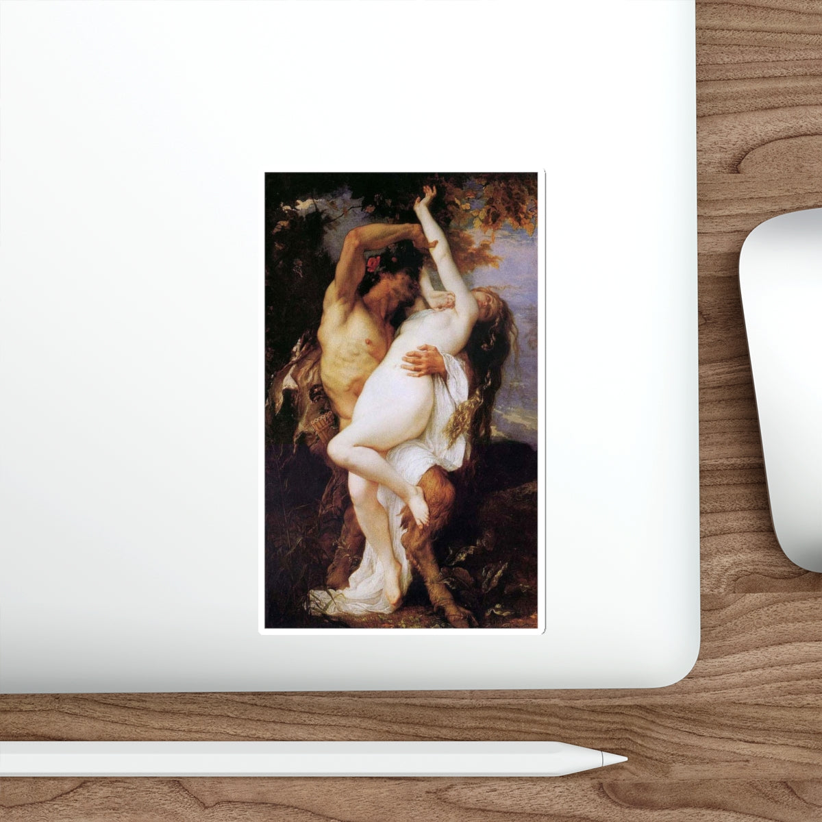 CABANEL, Alexandre - Nymphe et Satyr (Artwork) STICKER Vinyl Die-Cut Decal-The Sticker Space