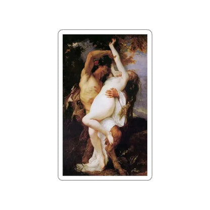 CABANEL, Alexandre - Nymphe et Satyr (Artwork) STICKER Vinyl Die-Cut Decal White Die-Cut 4 Inch - The Sticker Space
