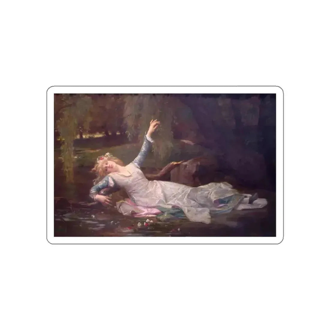 CABANEL, Alexandre - Ophelia (Artwork) STICKER Vinyl Die-Cut Decal - The Sticker Space