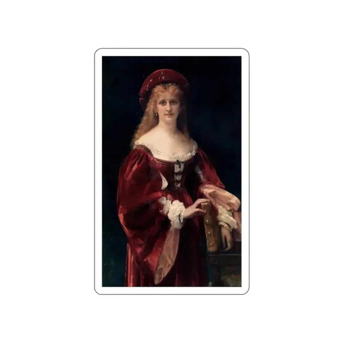 CABANEL, Alexandre - Patricienne de Venise (Artwork) STICKER Vinyl Die-Cut Decal White Die-Cut 2 Inch - The Sticker Space