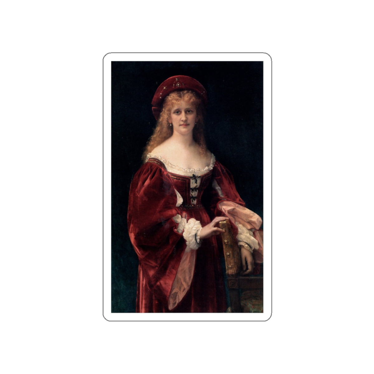 CABANEL, Alexandre - Patricienne de Venise (Artwork) STICKER Vinyl Die-Cut Decal-White-The Sticker Space