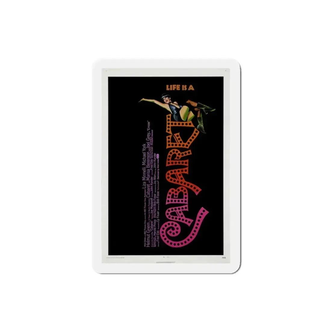 Cabaret 1972 Movie Poster Refrigerator Magnet 2 Inch - The Sticker Space