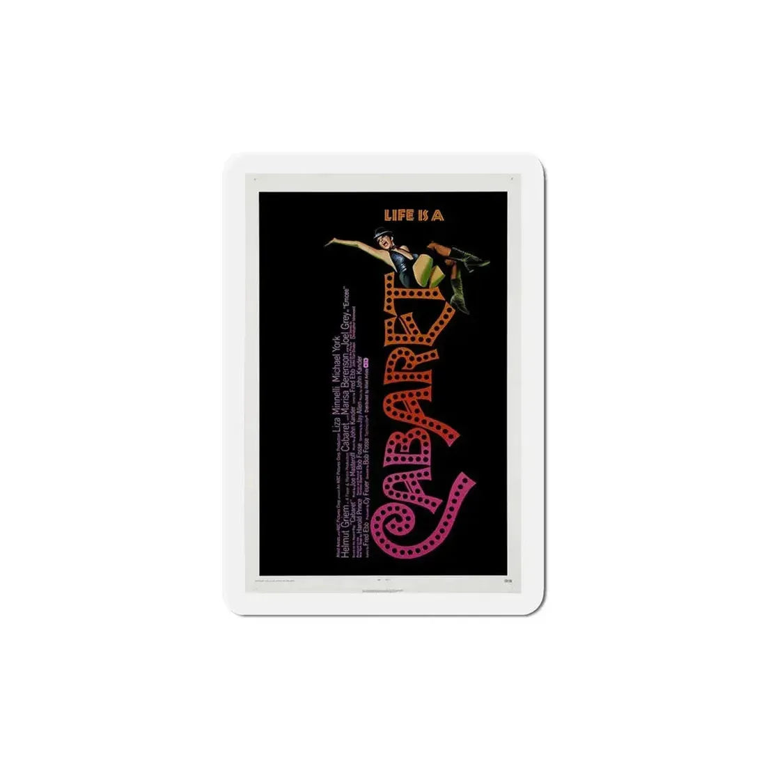 Cabaret 1972 Movie Poster Refrigerator Magnet 4 Inch - The Sticker Space