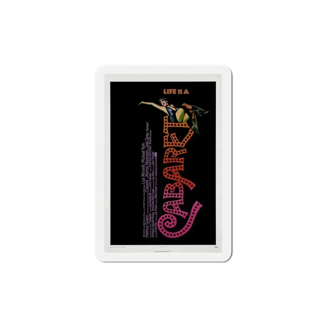 Cabaret 1972 Movie Poster Refrigerator Magnet - The Sticker Space