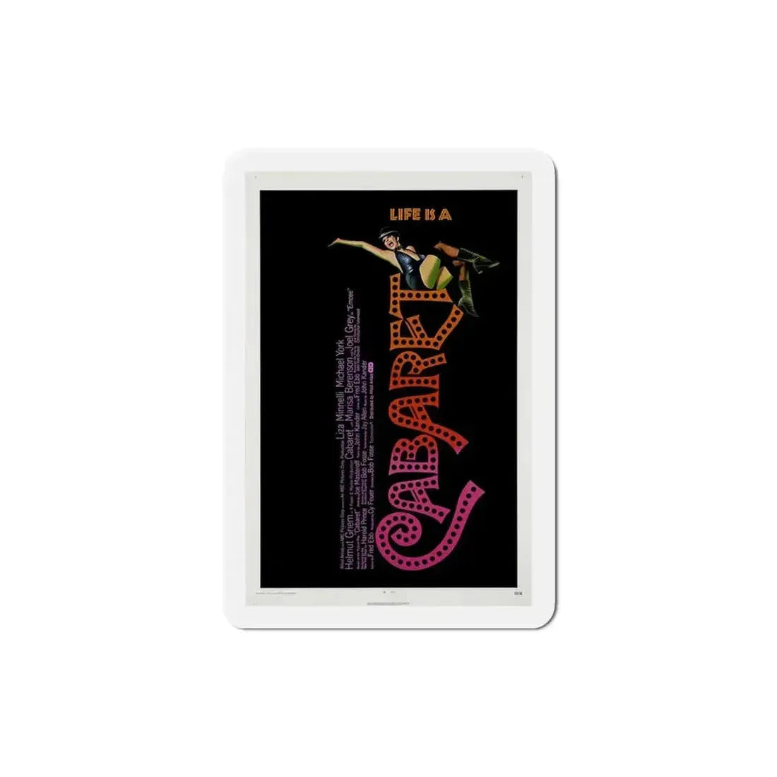 Cabaret 1972 Movie Poster Refrigerator Magnet - The Sticker Space