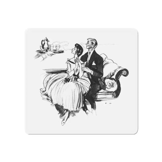 Cadbury's Drinking Chocolate advertisement, 1955 (Magazine Illustration) Refrigerator Magnet 6 Inch - The Sticker Space