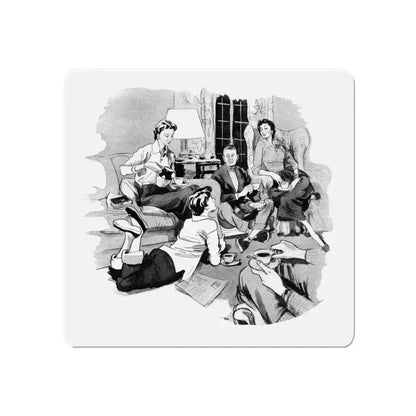 Cadbury's Drinking Chocolate advertisement (2), 1954 (Magazine Illustration) Refrigerator Magnet - The Sticker Space