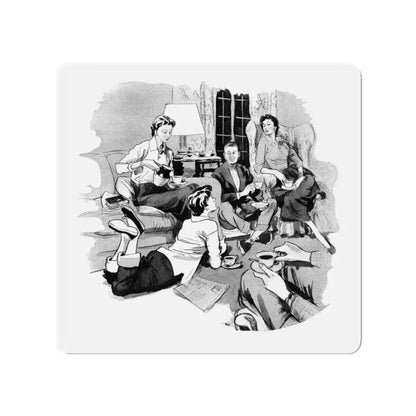 Cadbury's Drinking Chocolate advertisement (2), 1954 (Magazine Illustration) Refrigerator Magnet - The Sticker Space