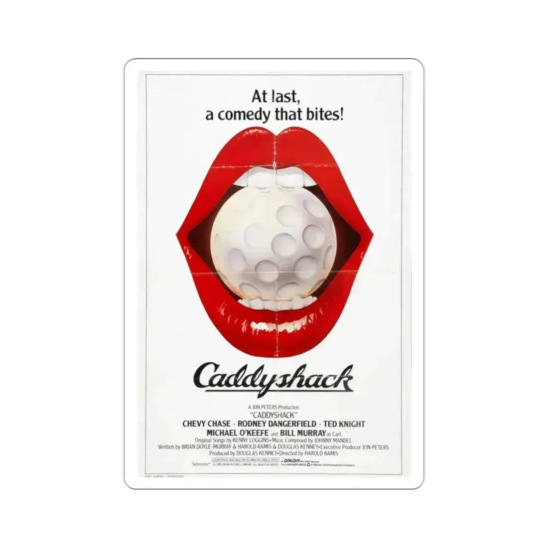 Caddyshack 1980 Movie Poster STICKER Vinyl Die-Cut Decal 2 Inch - The Sticker Space