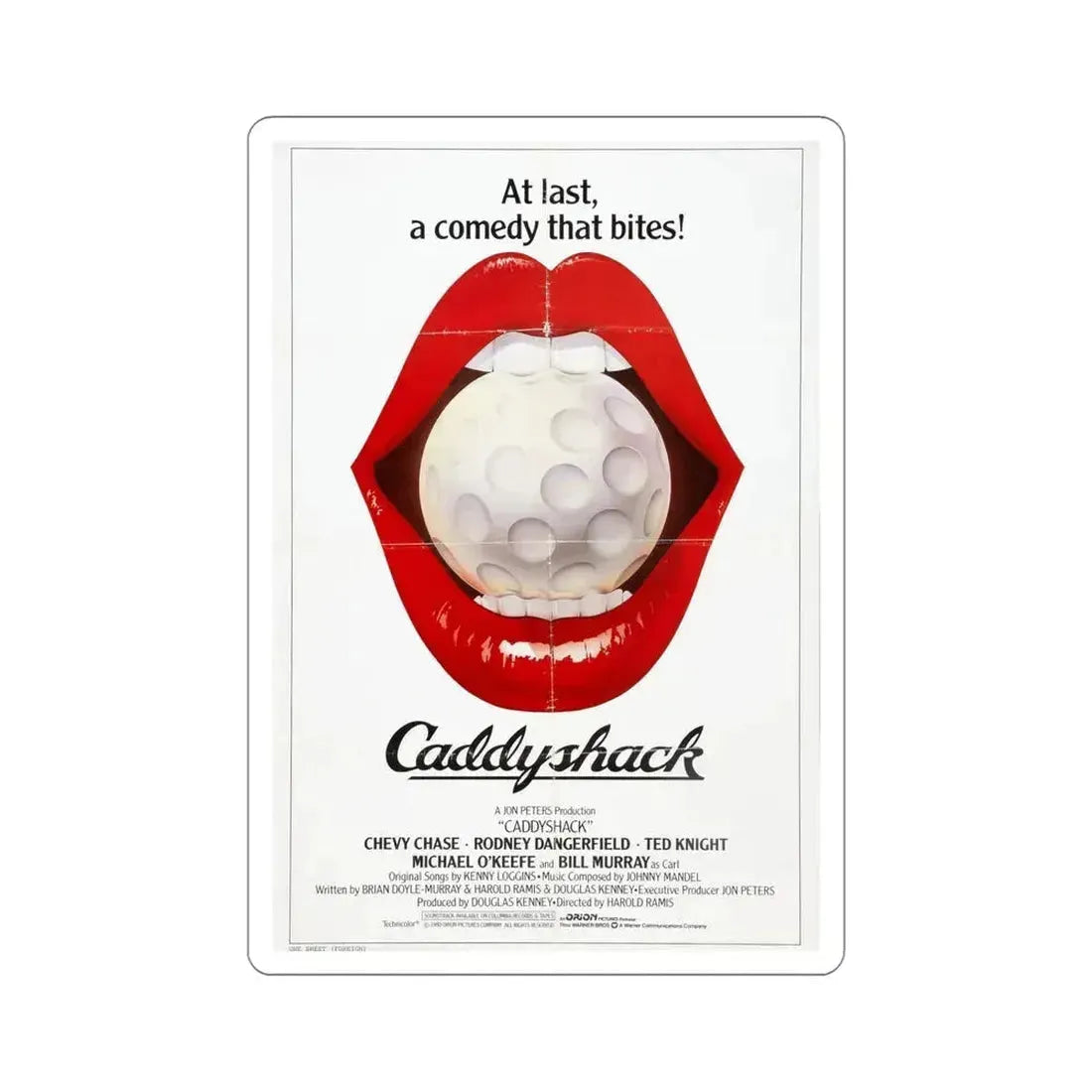 Caddyshack 1980 Movie Poster STICKER Vinyl Die-Cut Decal 5 Inch - The Sticker Space