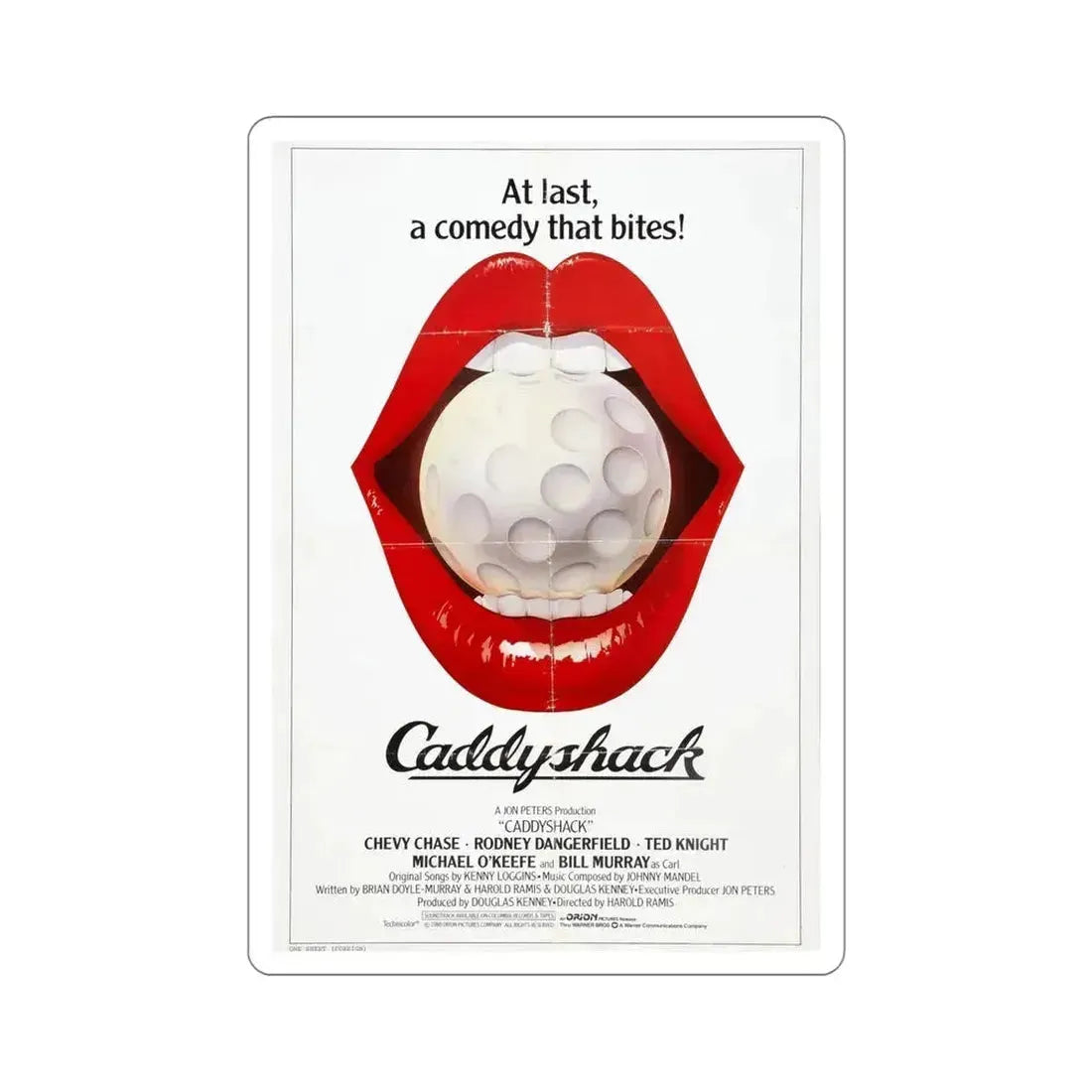 Caddyshack 1980 Movie Poster STICKER Vinyl Die-Cut Decal 6 Inch - The Sticker Space