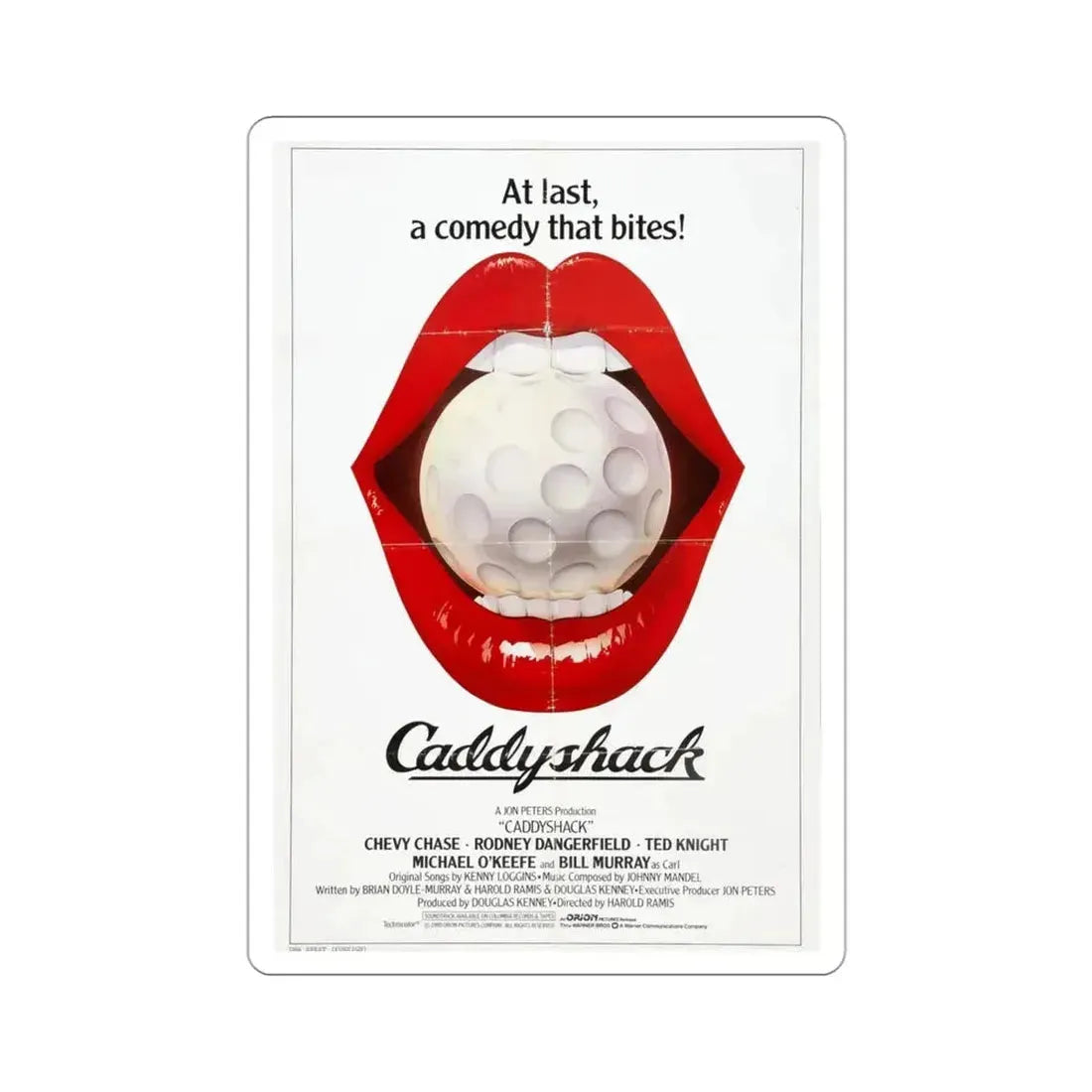 Caddyshack 1980 Movie Poster STICKER Vinyl Die-Cut Decal - The Sticker Space