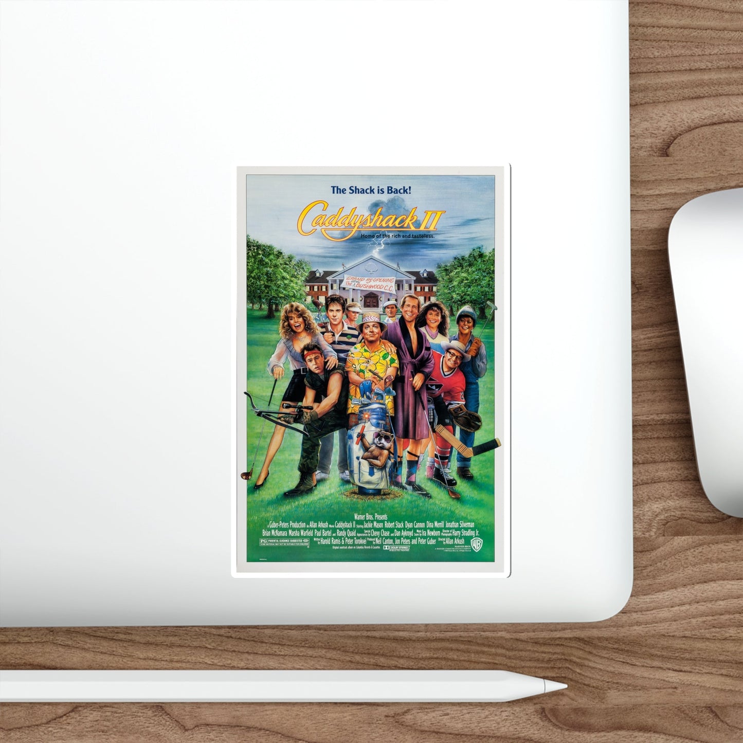 Caddyshack II 1988 Movie Poster STICKER Vinyl Die-Cut Decal-The Sticker Space