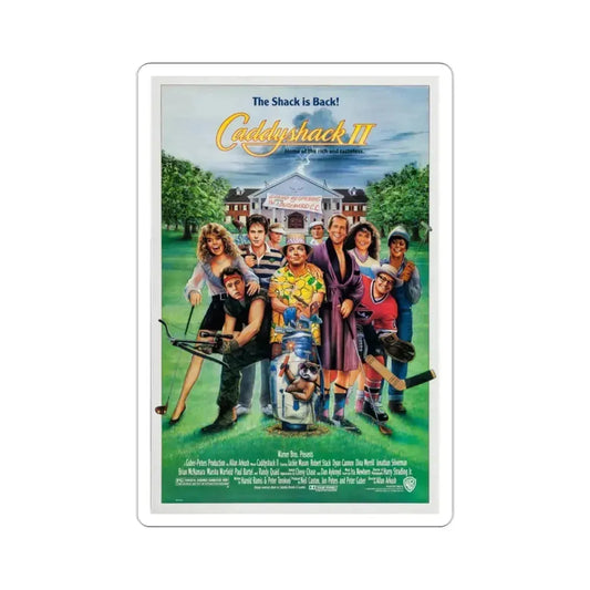 Caddyshack II 1988 Movie Poster STICKER Vinyl Die-Cut Decal 2 Inch - The Sticker Space