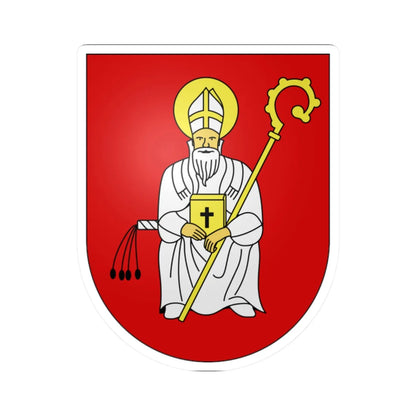 Cademario-coat of arms (Switzerland) (Coat of Arms) STICKER Vinyl Kiss-Cut Decal 2 Inch White - The Sticker Space