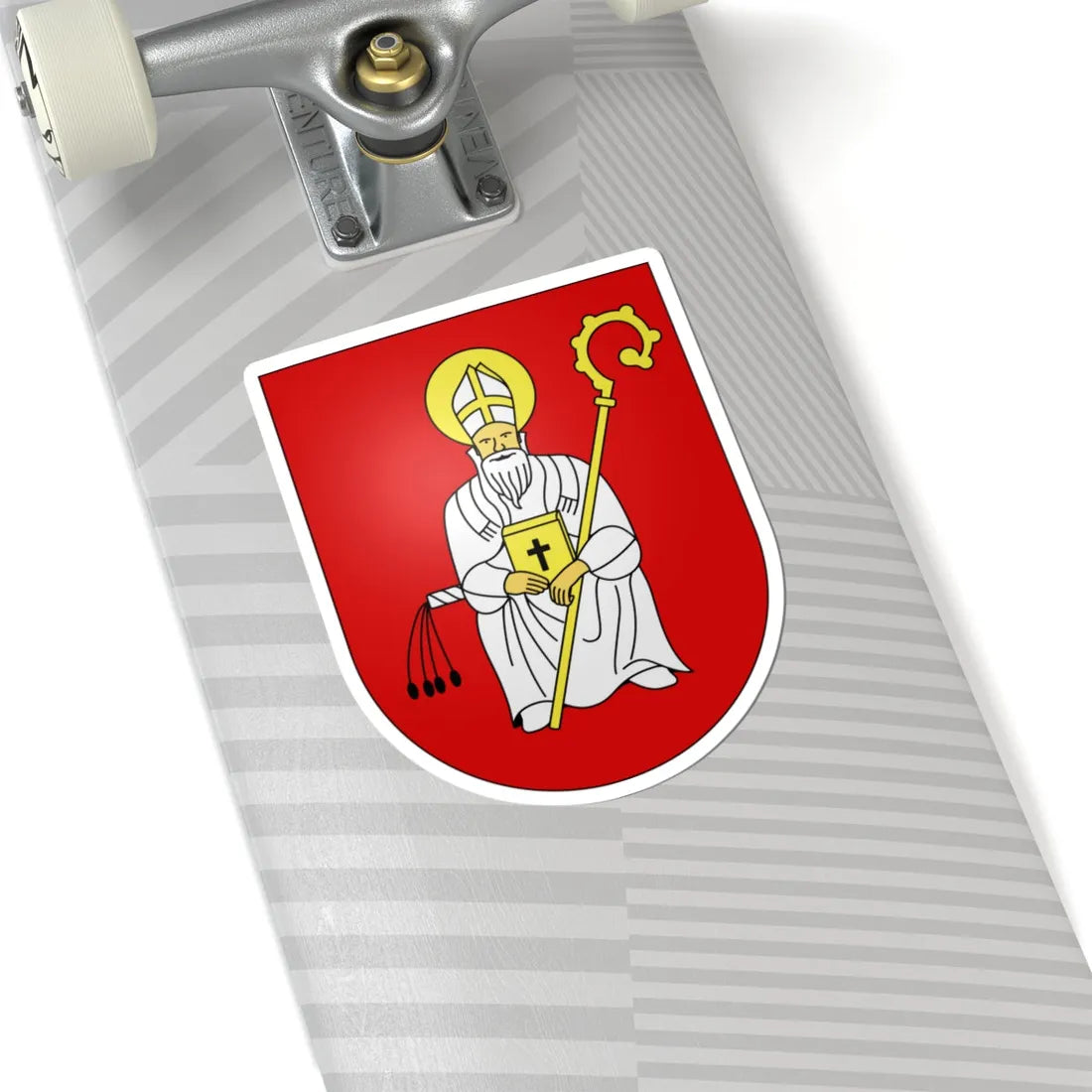 Cademario-coat of arms (Switzerland) (Coat of Arms) STICKER Vinyl Kiss-Cut Decal - The Sticker Space