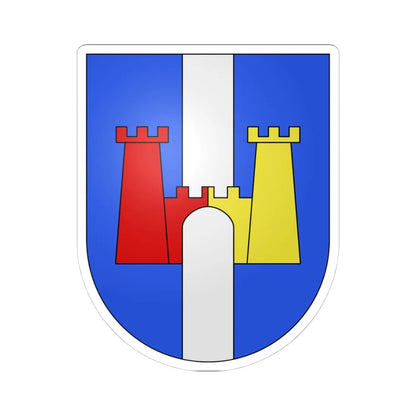 Cadenazzo-coat of arms (Switzerland) (Coat of Arms) STICKER Vinyl Kiss-Cut Decal 4 Inch White - The Sticker Space