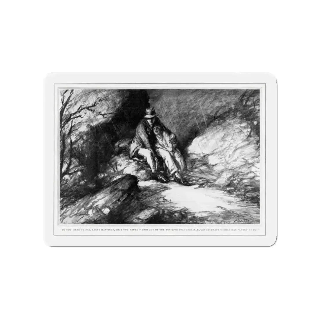 Cadence (1), Ladies' Home Journal, September 1927 (Magazine Illustration) Refrigerator Magnet 3 Inch - The Sticker Space