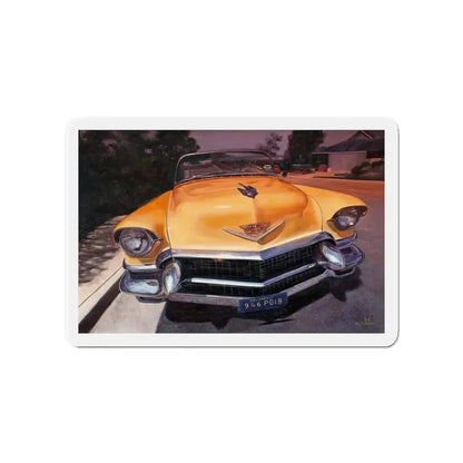 Cadillac Convertible (Magazine Illustration) Refrigerator Magnet 4 Inch - The Sticker Space