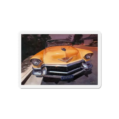 Cadillac Convertible (Magazine Illustration) Refrigerator Magnet - The Sticker Space