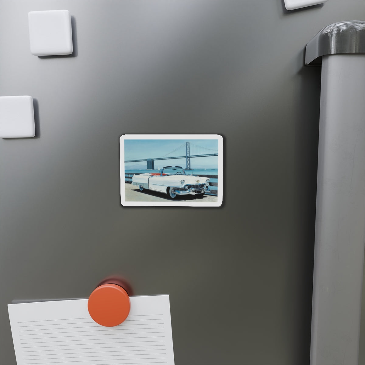 Cadillac (Magazine Illustration) Refrigerator Magnet-The Sticker Space