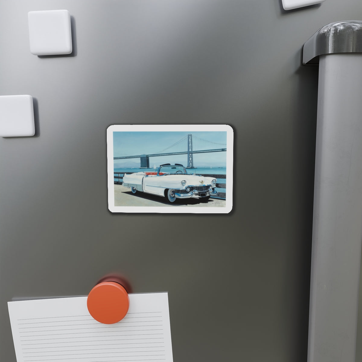 Cadillac (Magazine Illustration) Refrigerator Magnet-The Sticker Space