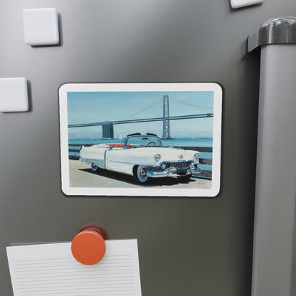 Cadillac (Magazine Illustration) Refrigerator Magnet-The Sticker Space