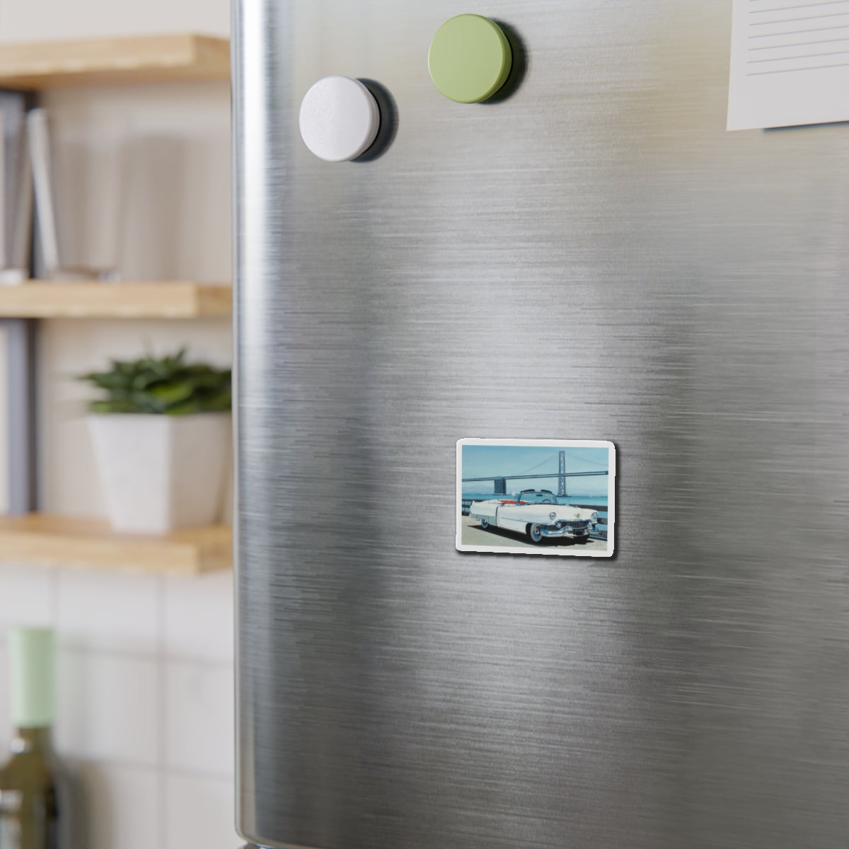 Cadillac (Magazine Illustration) Refrigerator Magnet-The Sticker Space