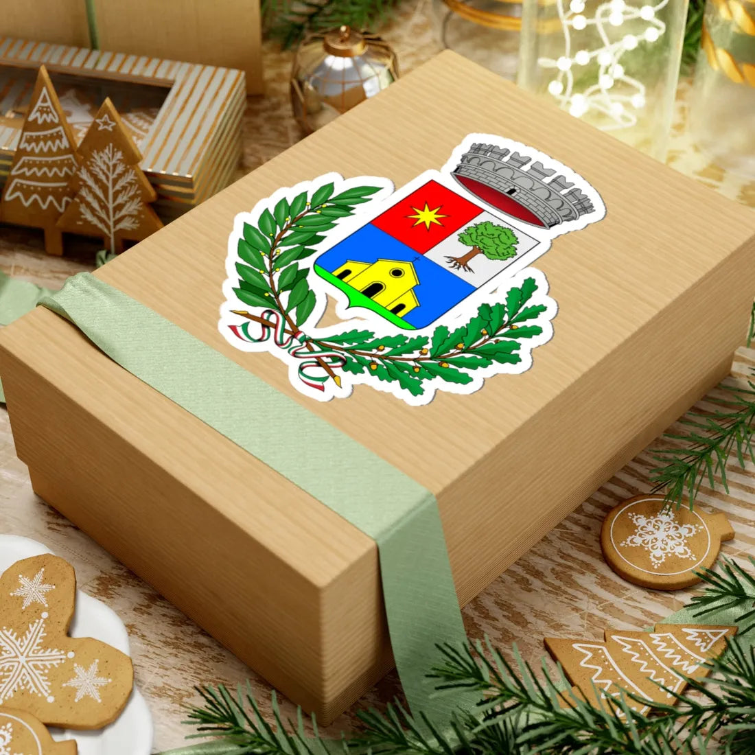 Cadorago-Stemma (Italy) (Coat of Arms) STICKER Vinyl Kiss-Cut Decal - The Sticker Space