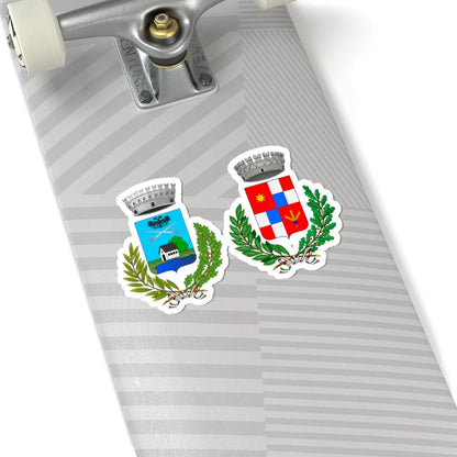 Cadrezzate con Osmate-Stemma (Italy) (Coat of Arms) STICKER Vinyl Kiss-Cut Decal - The Sticker Space