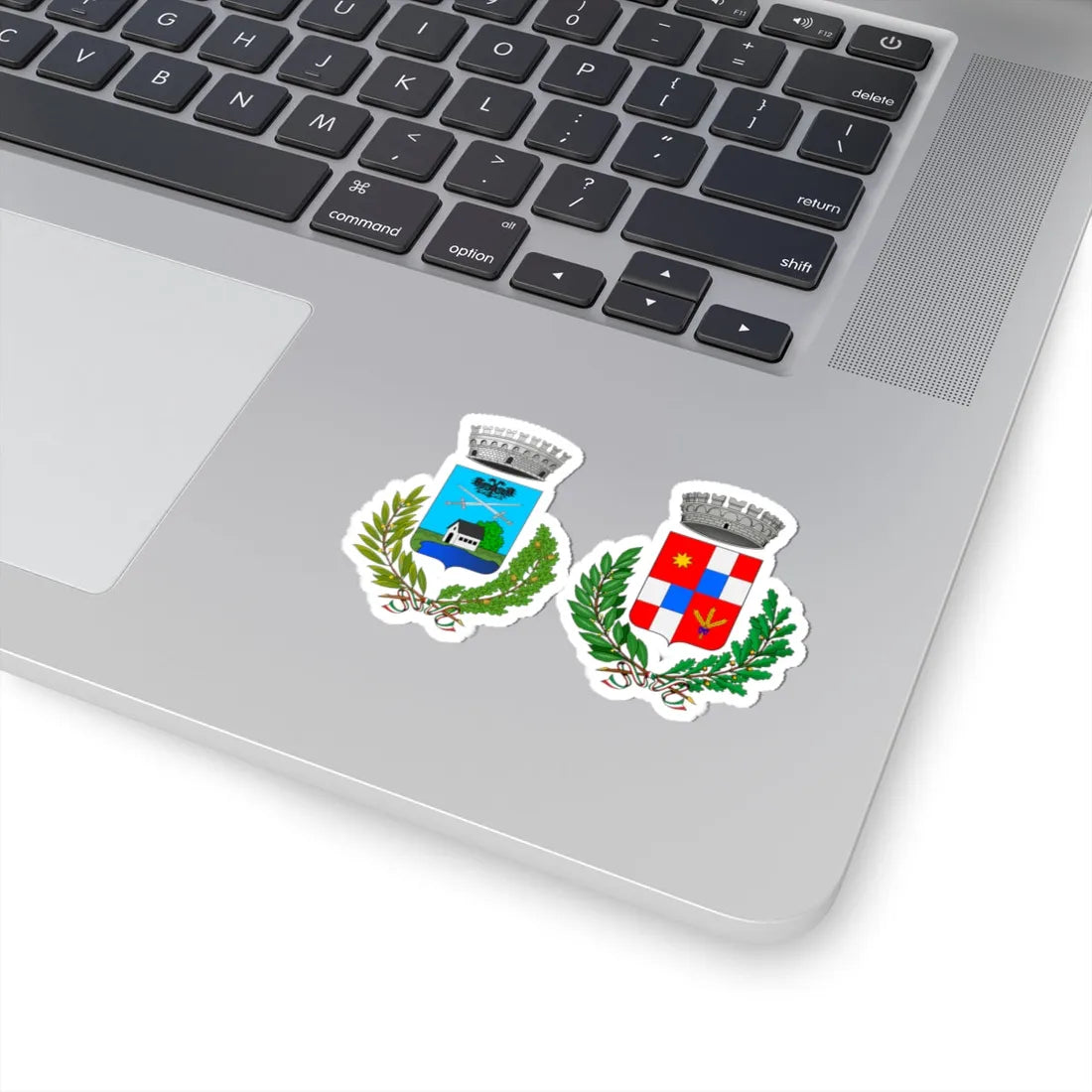 Cadrezzate con Osmate-Stemma (Italy) (Coat of Arms) STICKER Vinyl Kiss-Cut Decal - The Sticker Space