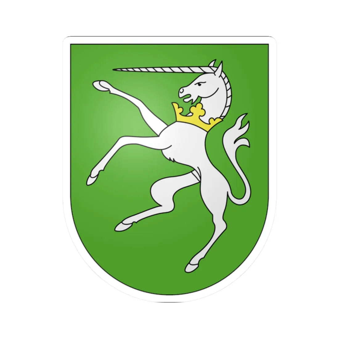 Cadro-coat of arms (Switzerland) (Coat of Arms) STICKER Vinyl Kiss-Cut Decal 2 Inch White - The Sticker Space