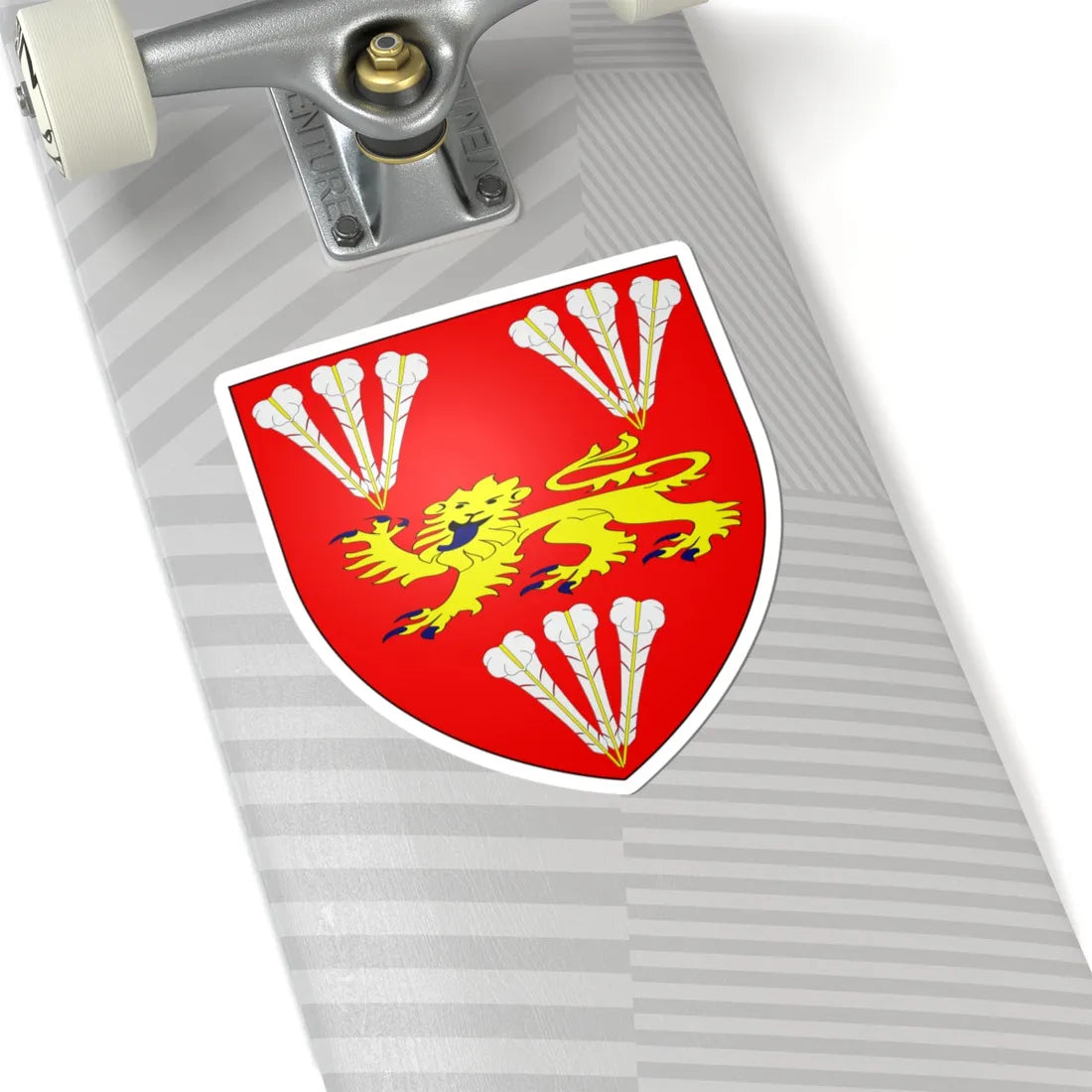 Caernarfon town council shield (United Kingdom) (Coat of Arms) STICKER Vinyl Kiss-Cut Decal - The Sticker Space