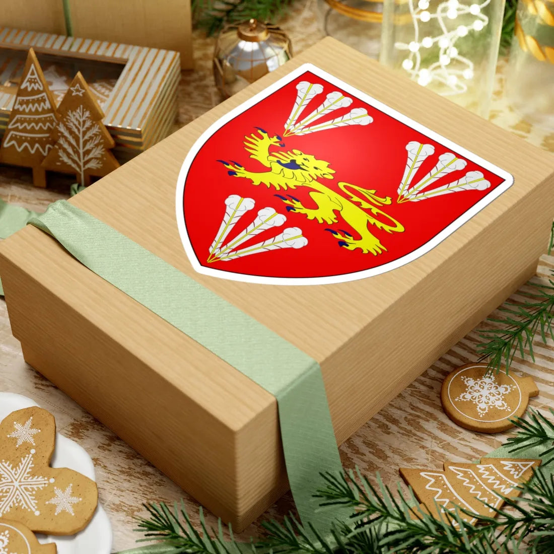 Caernarfon town council shield (United Kingdom) (Coat of Arms) STICKER Vinyl Kiss-Cut Decal - The Sticker Space