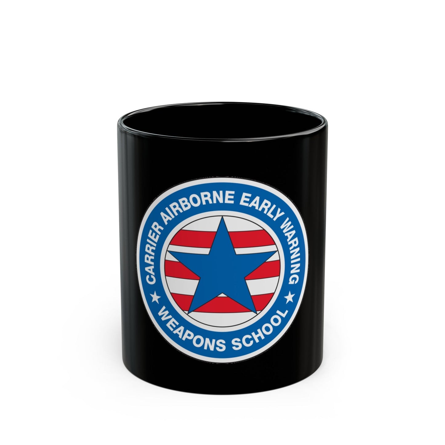 CAEWWS Carrier Airborne Early Warning Weapons School (U.S. Navy) Black Coffee Mug-11oz-The Sticker Space